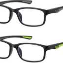 LKEYE Sport Reading Glasses Men Photochromic Lens Blue Light Blocking Computer Reader Wide Style Spring Hinge Eyeglass LK6082