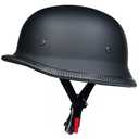 Motorcycle Helmet, Aircraft Style, Black (XL)