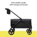 Baby Trend Expedition 2-in-1 Push or Pull Wagon with Canopy, Madrid Black