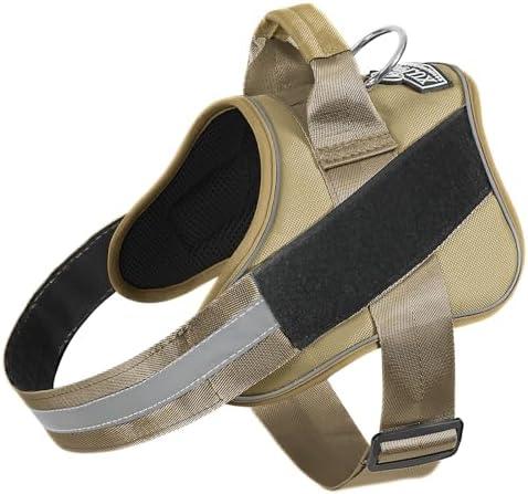 Bolux Dog Harness, No-Pull Reflective Dog Vest, Breathable Adjustable Pet Harness with Handle for Outdoor Walking - No More Pulling, Tugging or Choking M