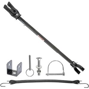 Extreme Max 3006.7191 Universal Adjustable Shock Absorbing Transom Saver with Roller Mount & Trailer Frame Mount - 25" to 30"