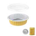 7" Sturdy Aluminum Foil Pans with Lids (5 Pack), 2X Thicker Heavy-Duty, Grease-Resistant Takeout Containers for Baking, Heating, Catering, Meal Prep and Food Storage, 29oz