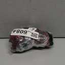 SHENHE Women's Y2k 2 Piece Sexy Outfits Backless Halter Crop Top and Ruched Bodycon Mini Skirt Set Sequin Burgundy Medium