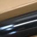 Brunswick Large, Steel, Post Mount Mailbox, Black with Brushed Nickel