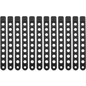 12 Pieces Bike Rack Straps, Rubber Bicycle Wheel Strap Replacement, Bike Cradle Carrier Strap with Holes for Outdoor Activities Car Rack, Cradle Tie Down