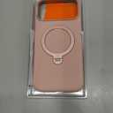 TORRAS Ostand Q3 Silicone for iPhone 17 Pro Max Case, Fit for MagSafe, 360 Spin Stand, Soft Liquid Silicone Cozy Grip, Camera Control, Protective Case for iPhone 17 Pro Max for Women Girl, Bliss Pink