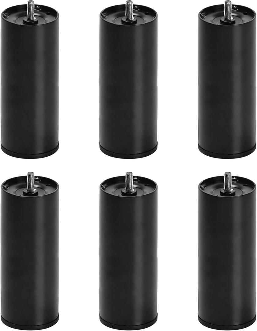 6 Inch Bed Legs for Adjustable Bed Replacement Parts, Non-Adjustable Height Bed Frame Support Legs Set of 6