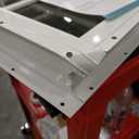 2 Pack Shed Window 12" W x 12" H, White Flush Mount Window with Tempered Glass for Playhouses, Sheds, Garage and Chicken Coops