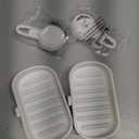 TAILI Soap Holder Soap Dish for Shower, Suction Cup Soap Holder for Shower Wall, Bathroom Accessories, Removable Strong Hold Soap Saver, Drill Free Double Soap Dish, White 2 Set