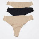 Emrin Seamless Women Underwear Thongs Set Of 3 Premium Lingerie, L