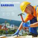 Ear Plugs Bluetooth Headphones for Work, Neckband Wireless Earbuds, Noise Reduction in-Ear Earphones with Mic and Controls, Waterproof Earbuds with 20 Hours Battery, for Industrial Safety