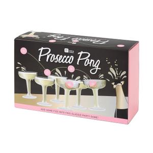 Talking Tables Prosecco Pong Drinking Party Game Includes Balls | Games for Bachelorette Party, Girls Night, Birthday, Bridal Shower, NYE, Christmas, 12 Glasses