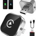 Wireless Carplay Adapter for Apple iPhone & Android Auto Wireless Adapter 2 in 1,2025's Newly Upgraded,Ultra-Compact Design,Larger Vents,Faster and More Stable Connection,for iOS 10+ & Android 11+