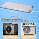 Mini Split Cover for Outside Unit, Heat Pump Outdoor Covers, Stainless Steel Minisplit Condenser Shield AC Units Compressor Air Conditioner Cover for Snow Rain Ice UV Weather Protection (39×16IN)