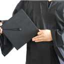 Newrara Graduation Unisex Matte Adult Graduation Cap with Tassel (Black)