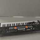 Raimy Piano Keyboard for Kids 49 Keys Portable Keyboard Piano Early Learning Educational Electronic Musical Instrument Toys Gifts for 3 4 5 6 7 8 9 Year Old Boys and Girls (Black)