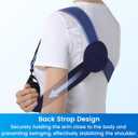 VELPEAU Arm Sling Shoulder Immobilizer for Women and Men, fit Left or Right Arm - Rotator Cuff Support Brace - Medical Sling for Shoulder, Clavicle, Elbow Injury (Breathable type, X-Large: Bust 41-47)