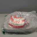 bUCLA 100PCS White Plates with Gold Trim - Heavy Duty White Gold Square Disposable - Include 50 Each (10 inch Dinner & 7.25 inch Dessert) Plates for Party & Wedding