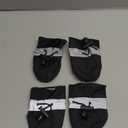 YAODHAOD Dog Shoes for Small Dogs, Puppy Dog Boots & Paw Protector for Winter Snowy Days, Anti-Slip Sole Dog Booties for Indoor Hardwood Floor 4PCS (Black, Size: 4)