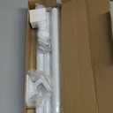 REERON House Flag Pole kit, 5 FT Metal Spinning Flag Poles Kit, 1" Tangle Free Stainless Steel Flagpole with 360 Flagpole Rings & 2-Position Bracket for Outside House Porch Wall Mount for 3x5 Flag