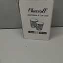 Clawsoff 180 Pack 8 oz Paper Cups, Brown Kraft Disposable Paper Coffee Cups, Unbleached Paper Cups for Hot/Cold Beverage Party, Picnic, Travel, and Events.