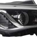 Dasbecan Halogen Headlight Compatible With Hyundai Sonata 2015 2016 2017 Right Passenger Side Headlamp Assembly Replaces# 92102-C2000 92102C2000 HY2503183 Without Bulbs