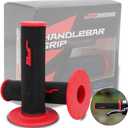 Dirt Bike Grips 7/8 Motorcycle Grips ATV Handlebar Grips Universal for CR125 250 CRF50 80 230 250 TRX450 XR50 70 100 400 CT125 CBR Dirt Pit Bike ATV Enduro Supermoto - Red