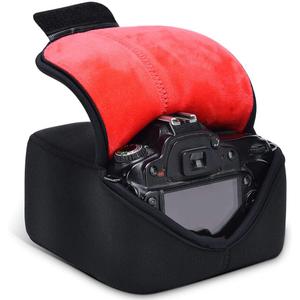 CADeN DSLR SLR Camera Sleeve Case with Neoprene Protection, Compatible for Nikon, Canon, Pentax, Sony and ect...(Medium Black)