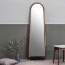 Baluue Floor Mirror Stand Holder, Solid Wooden for Full Length Mirrors Holder Anti-Slip Base Leaning Support Stopper for Home Wedding Sign Art Gallery Display Frames up to 1.3"