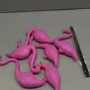 JOYIN Set of 6 Small Pink Flamingo Yard Ornament Stakes, 17" Plastic Flamingo Lawn Statues with Metal Legs for Sidewalks, Outdoor Garden Decor, Luau & Pool Party Decorations, 2 Styles