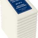 ROYALE LINENS Flour Sack Towels  12 Pack 33x38 Inch Natural Kitchen Dish Towels  100% Cotton Tea Towels for Bread Proofing, Cheese Straining, Baking, Cleaning, Drying, Embroidery, Multipurpose Use (Cream)