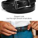 CHAOREN Mens Belts Leather Gift for Men - Ideal Match for Mens Dress Shoes (40 (Fits Waist 38"-39"), Classic Black)