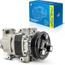 PHILTOP 98472 AC Compressor with Clutch, Air Conditioning Compressor Fit for Mazda 3 2006 2008, for Mazda 3 2007 2.0L, for Mazda 3 2007 2.3L, for Mazda 5 2006-2008