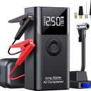 Jump Starter with Air Compressor, LERTIN 3500A 150PSI Portable Car Battery Jump Starter Pack, for Up to 9.0 Gas/8.0L Diesel Engine, 12V Jump Box with USB Quick Charge/3 Modes Lights/Large LCD Display