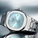 Mens Classic Square Quartz Watches Imitation Mechanical Watches
