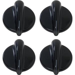 4PCs WB03T10236 Burner Control Knob, Black Gas Range Knobs for GE Range/Stove/Cooktop wb03t10236, ap3883034, 1166373, ps1021811, b00mockg10 by YTXXDEUS