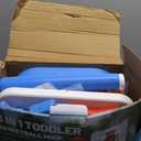 ShyLizard 3 in 1 Kids Basketball Hoop and T Ball Set, Adjustable Height Toddler Basketball Hoop, Hanging Tee Baseball, Indoor Outdoor Sports Toys Gifts for Toddlers Boys Girls Ages 3 4 5 Years, Blue