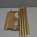 TANGWIN Gold Curtain Rods for Windows 48 to 84 Inch(4-7ft),1 Inch Adjustable Curtain Rod,Heavy Duty Window Rods,Decorative Swan Finials Drapery Pole,Telescoping Single Rod for Bedroom 36-88",Brass