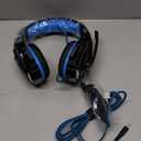 BENGOO G9000 Stereo Gaming Headset for PS4 PC Xbox One PS5 Controller, Noise Cancelling Over Ear Headphones with Mic, LED Light, 7.1 Surround Sound, Soft Memory Earmuffs for Nintendo Xbox Series X|S (Blue)