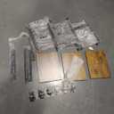 LAATOOREE Console Table, 41.7" Industrial Entryway Table with Shelf, Narrow Sofa Table for Hallway, Entrance Hall, Foyer, Corridor, Living Room - Wood Look Metal Frame - Rustic Brown