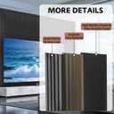 4 Pack Wood Panels for Wall, 47.2"23.6" Wood Slat Acoustic Panels for Wall, Soundproof Panels, 3D Fluted Panels for Interior Decor (Black)