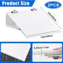 Nuanchu Folding Slant Board for Writing 14 x 12 Inch Large Slanted Clipboard Adjustable Tilted Writing Board Sloped Surface to Improve Handwriting Legibility Endurance for Office Reading(2 Pcs)