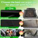 Plzpik Large Car Seat Organizer with Removable Cooler Bag for the Front or Back Seat for Kids and Adults.Versatile for Use in Multiple Scenarios.