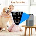 Air Purifiers for Home Large Room up to 1750 Sq Ft, H13 True HEPA Filter Air Purifiers for Bedroom, 25dB Quiet with Fragrance Diffuser for Home, Bedroom,Office (Gray)