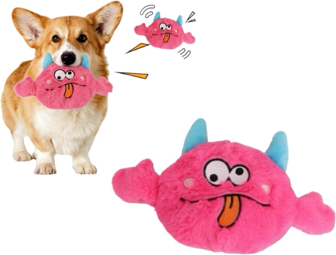 Interactive Dog Toy, [Newly Upgraded] Moving Dog Toy, Keeps Them Busy Nonstop, Bouncing Dog Toy, Squeaky Rolling Ball, Durable Material, Suitable for Small to Medium-Large Dogs.