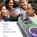 Magnetic Iridescent Clear Case for iPhone 14 Pro [Compatible with MagSafe] [Military Grade Protection] Shockproof Phone Cases for Women Men Slim Thin Cover- Iridescent Design