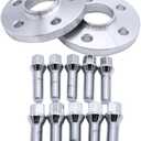 2 pcs 15mm Thickness 5x100 PCD Hub Centric Wheel Spacers M14x1.5 57.1mm Adaptors Suitable for VW AUDI SEAT
