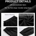 Xiaoxuemeng Womens Baggy Wide Leg Pants Casual Elastic Waisted Palazzo Harem Pants with Pockets, Size XL