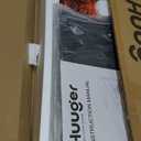 Huuger 63 Inch LED TV Stand for 65 70 Inch TV, Entertainment Center with Open Shelves and Power Outlets, TV Console for Living Room, Media Console with Drawers, Black