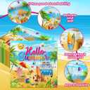 40Pcs Beach Paper Napkins Party Supplies Hello Summer Beach Theme Napkins Disposable Tropical Napkin for Hawaiian Pool Birthday Party Decorations